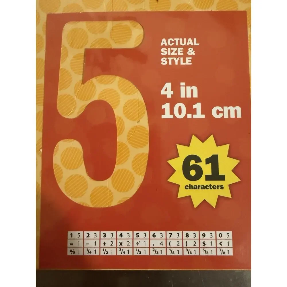 NWT Teaching Tree Bulletin Board Die-Cut Numbers 61 Char, 4